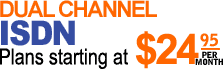 Dual Channel ISDN - Unlimited Plan $29.95 per month
